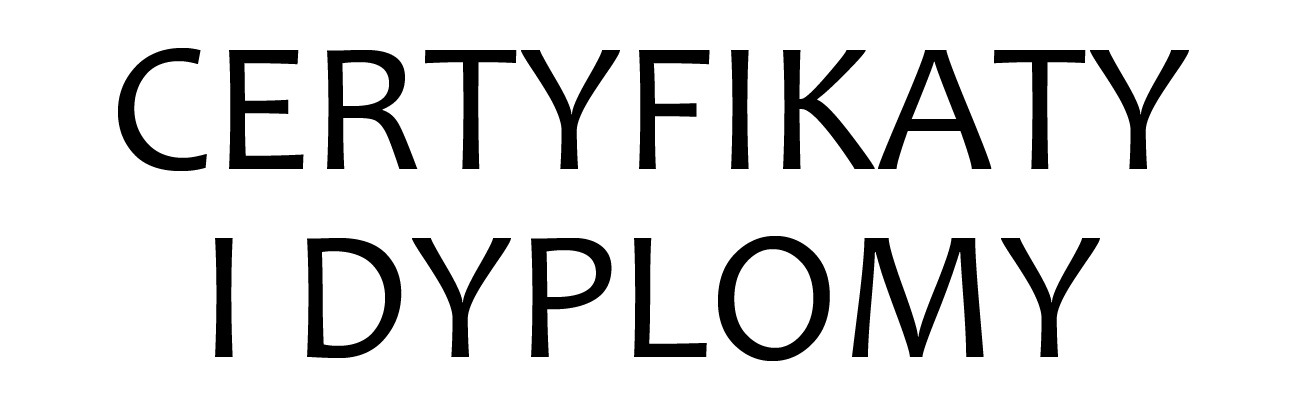 Dyplomy i certyfikaty